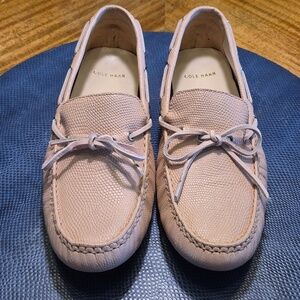ColeHaan Garnet II. Pink Leather Moccasin/driving Shoe. sz. 7B (#847A)VGC